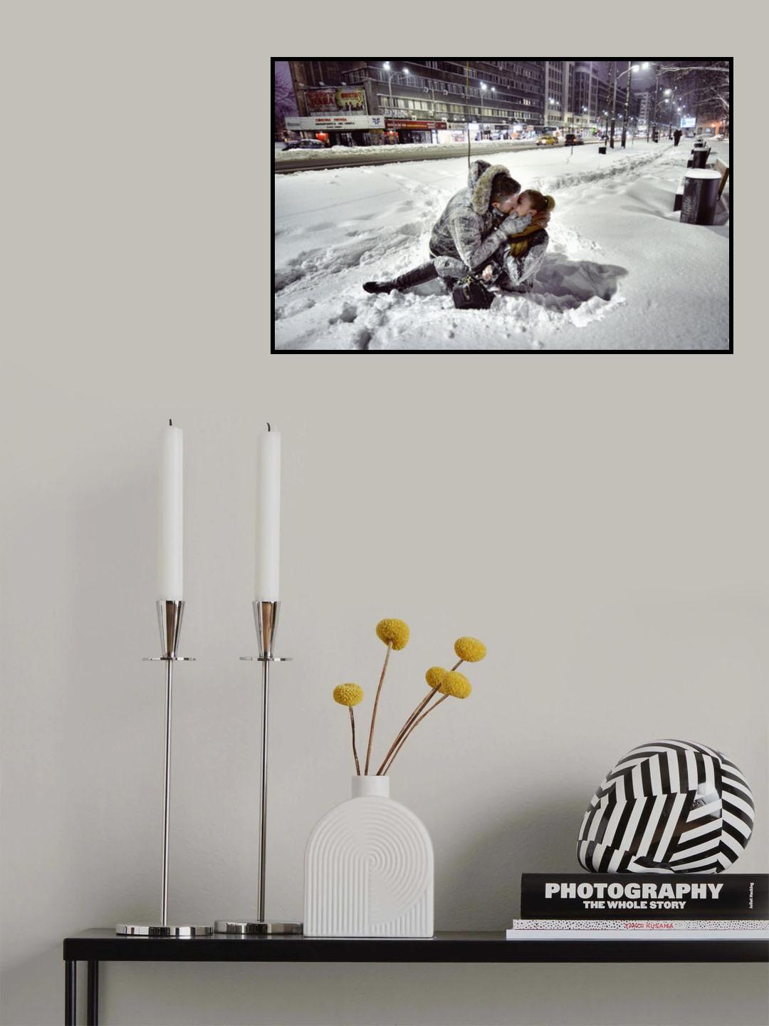 Winter kiss Poster och Canvastavla