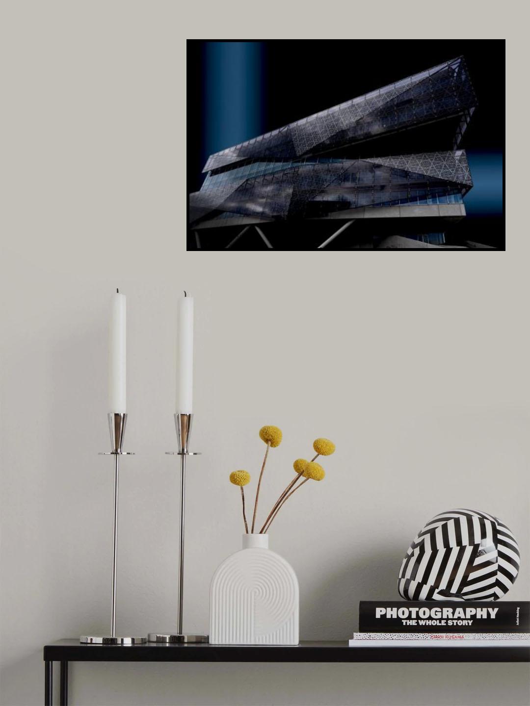 Night blue Poster och Canvastavla