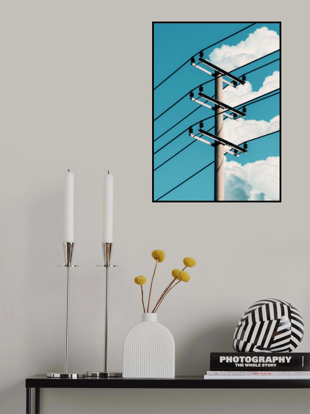 Slice Clouds Power Poster och Canvastavla