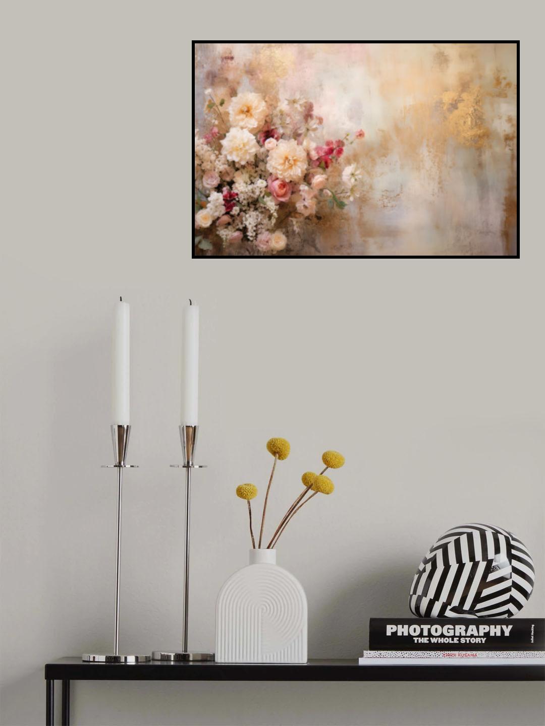 Fa Vintage Floral 70 Poster och Canvastavla