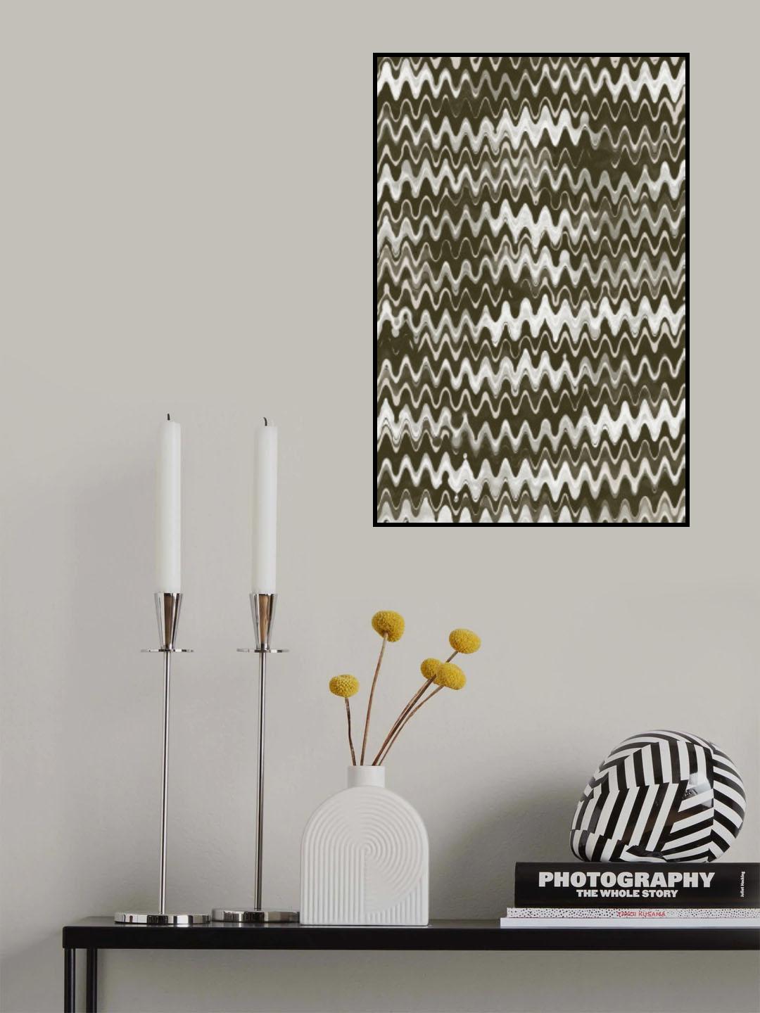Strong Green Waves Poster och Canvastavla