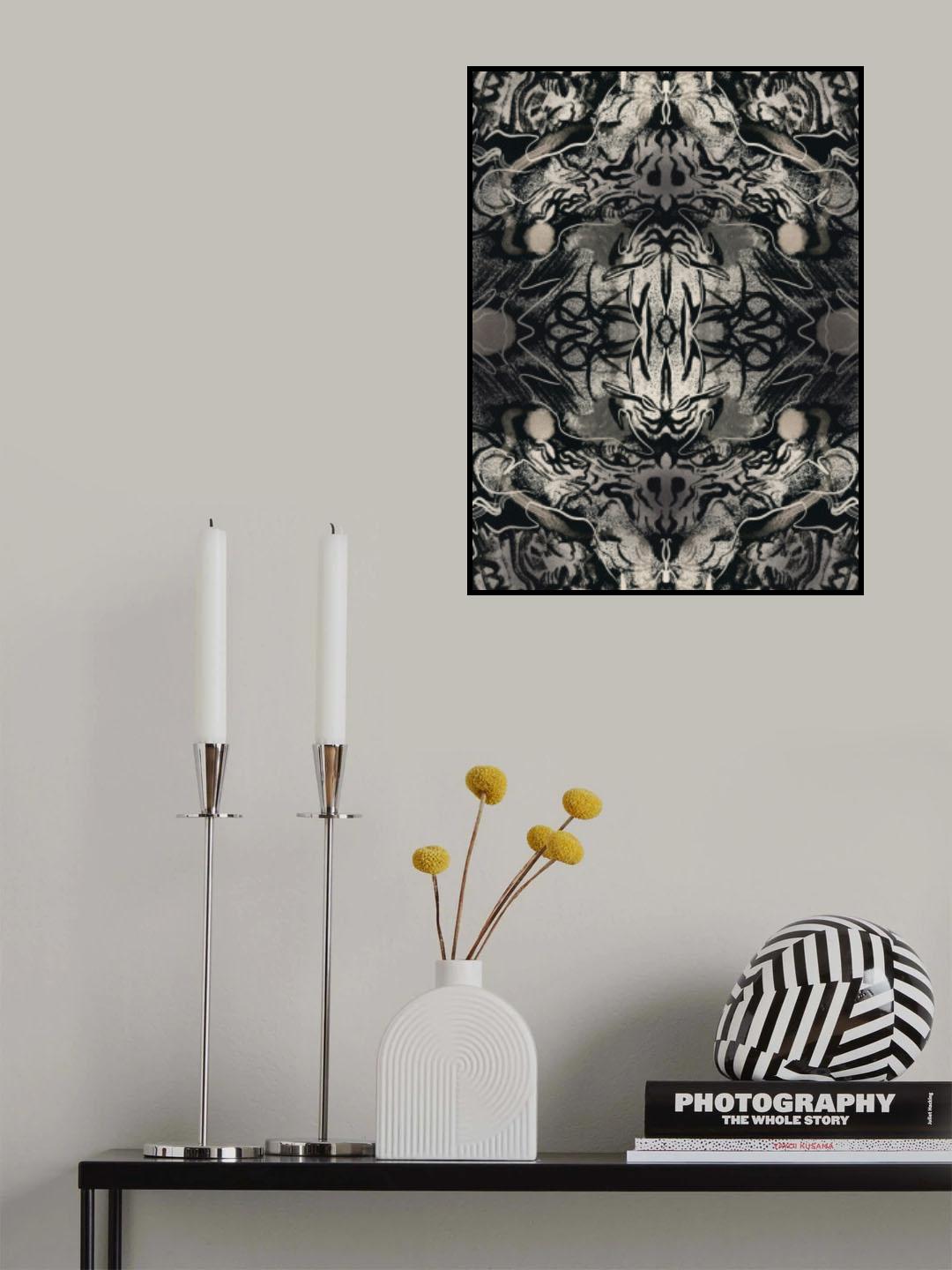 Organic Symmetrical Abstraction Poster och Canvastavla