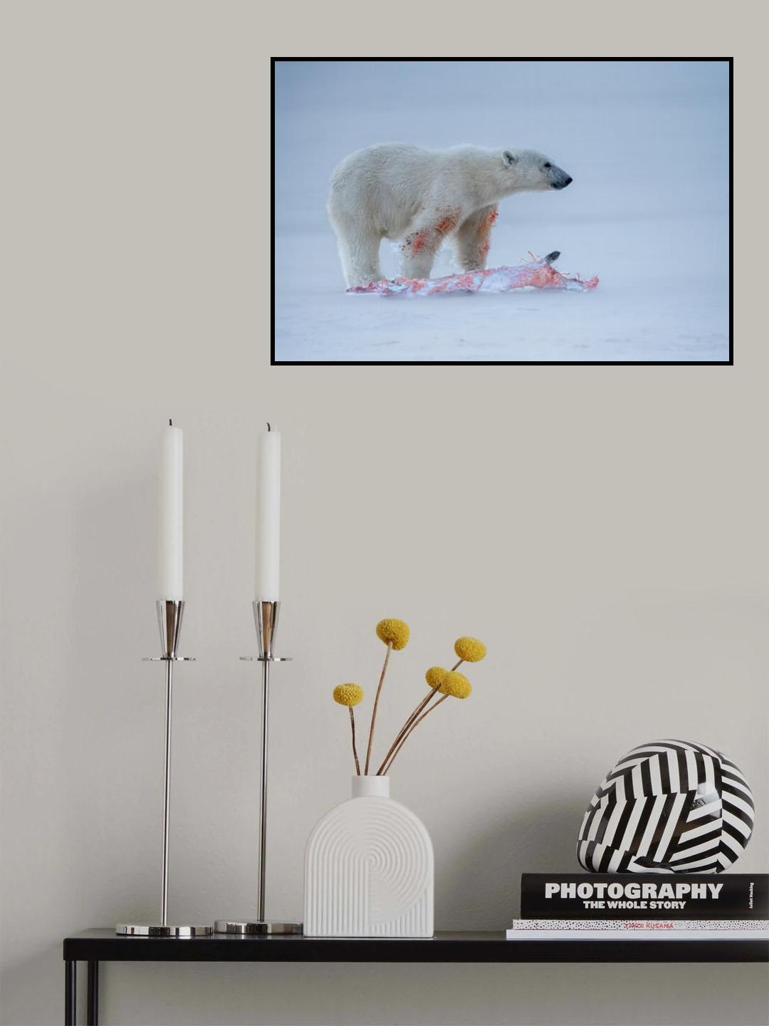 hunting in snow Poster och Canvastavla