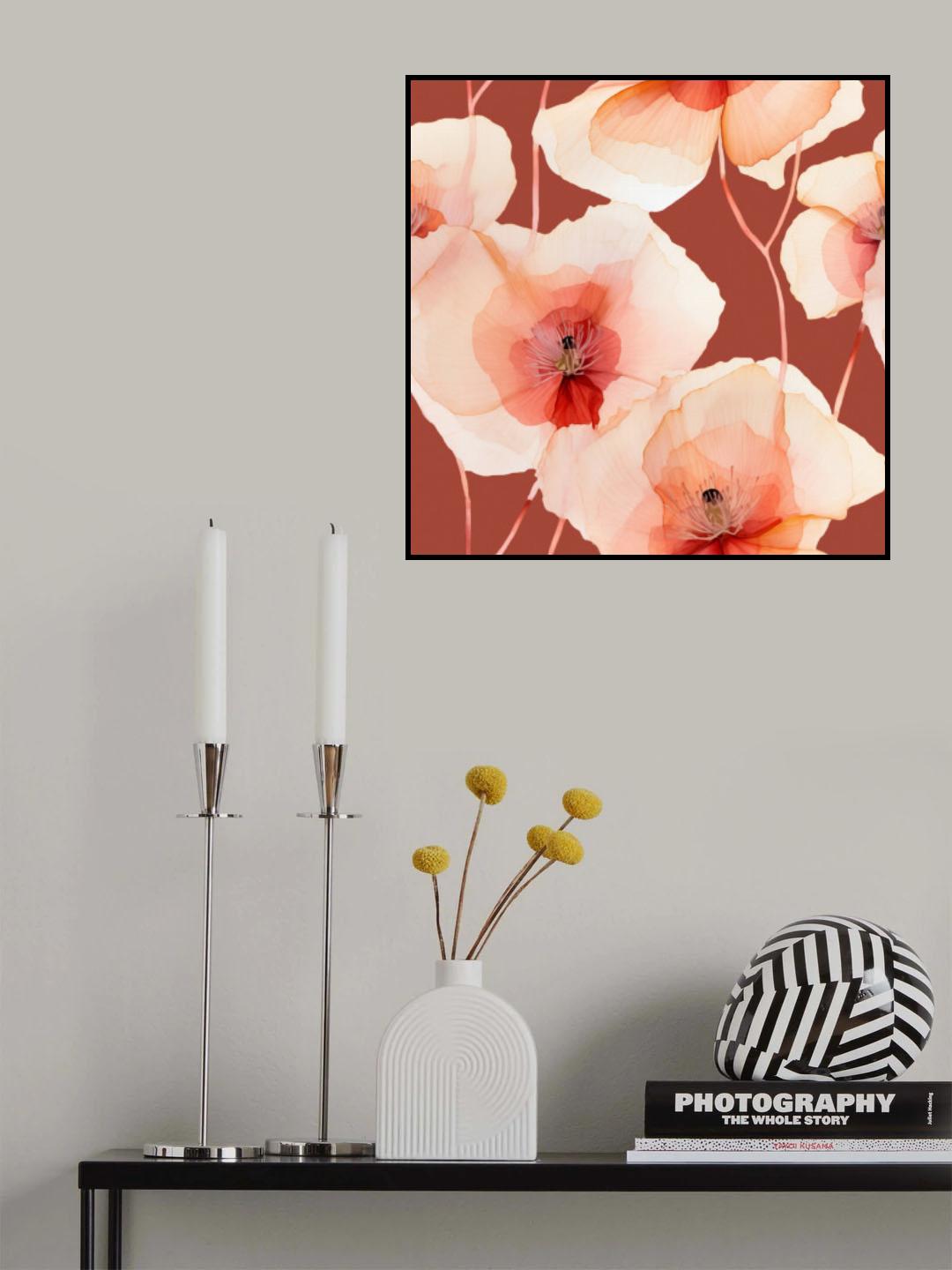 Sf 4 Transparent Fl 1 Red Pink Poster och Canvastavla