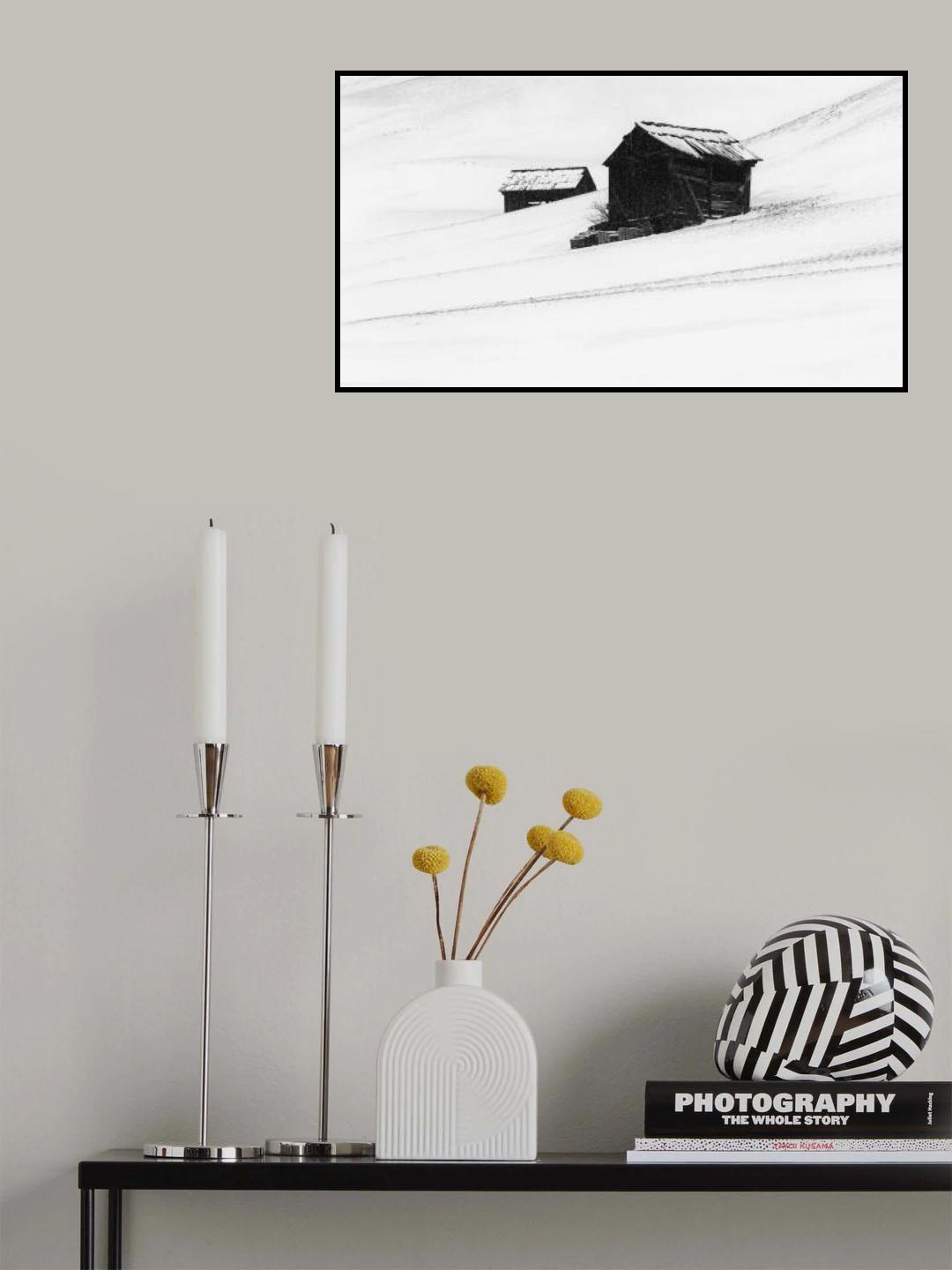 first snow Poster och Canvastavla