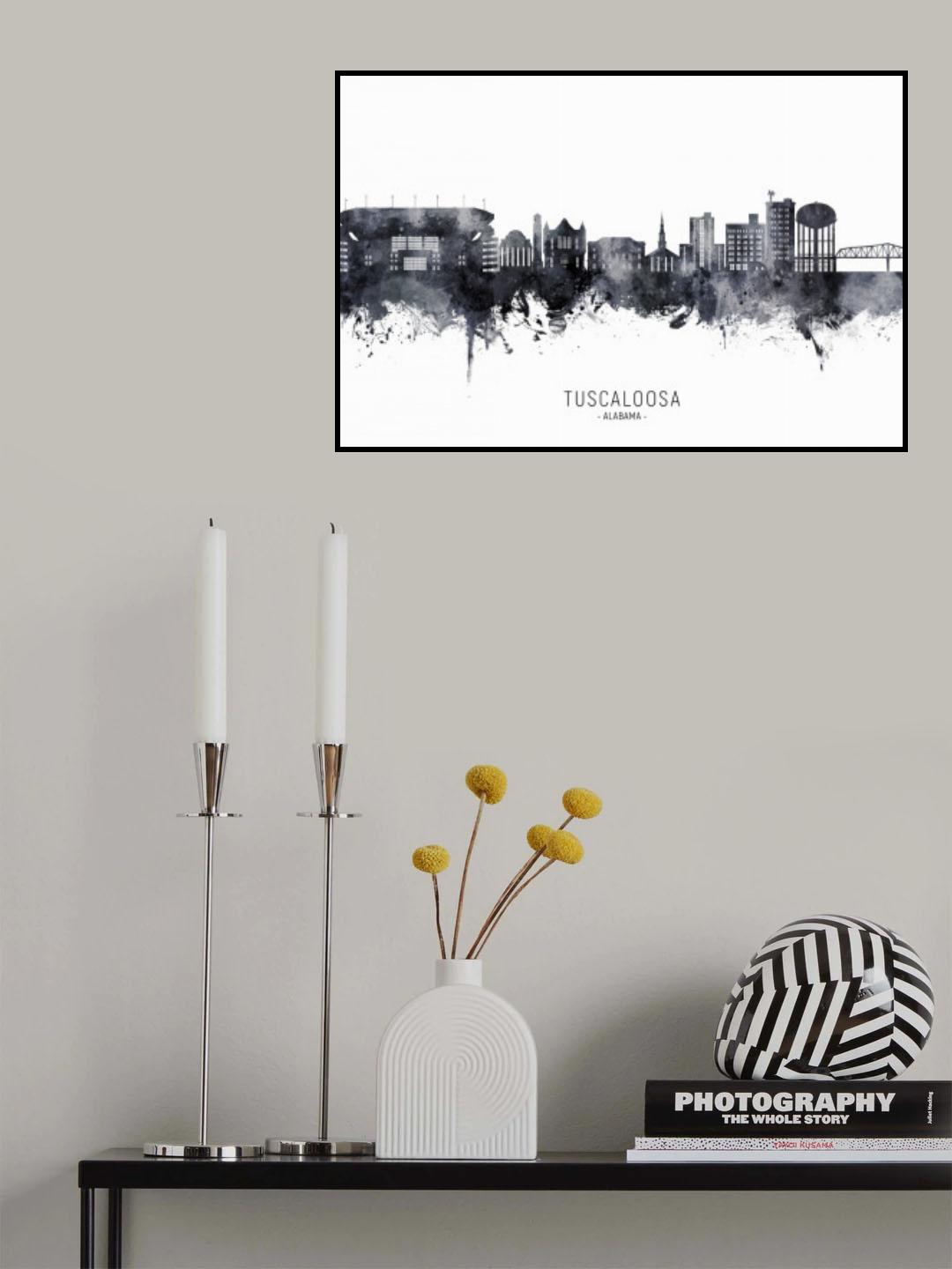 Tuscaloosa Alabama Skyline Poster och Canvastavla