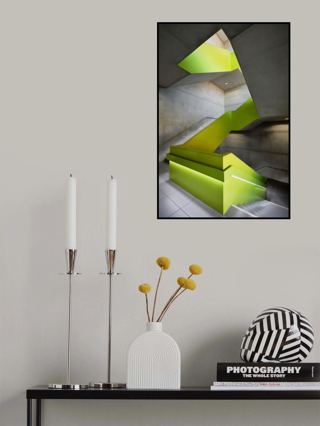 Bright Green Poster och Canvastavla