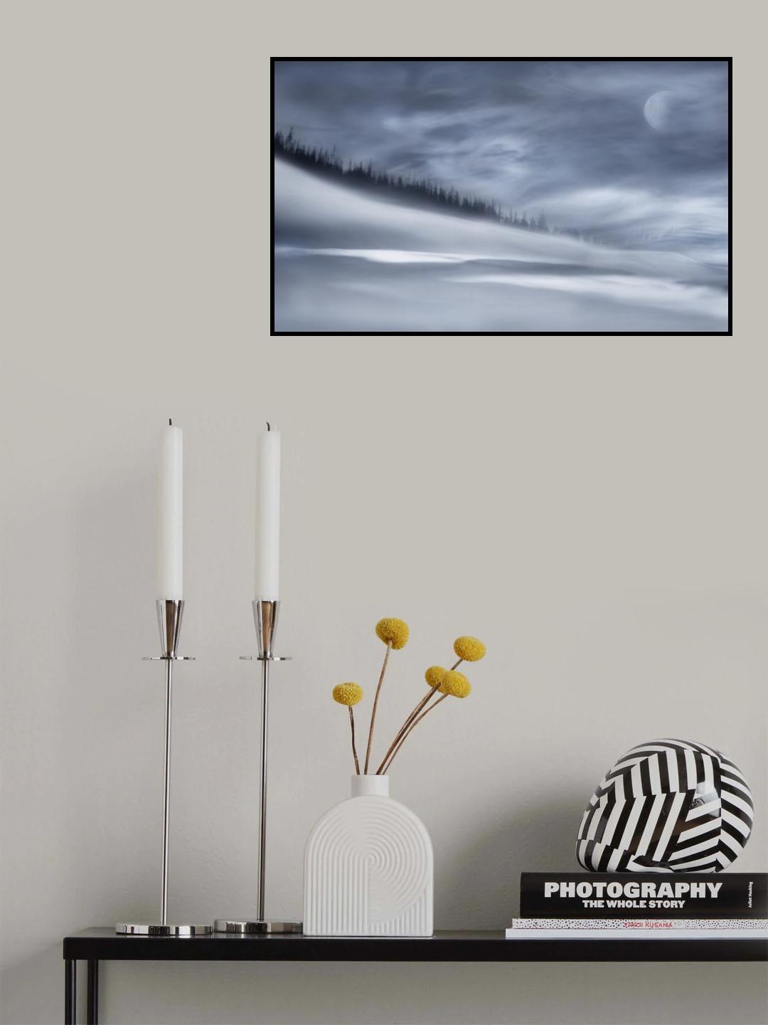 Winter night Poster och Canvastavla