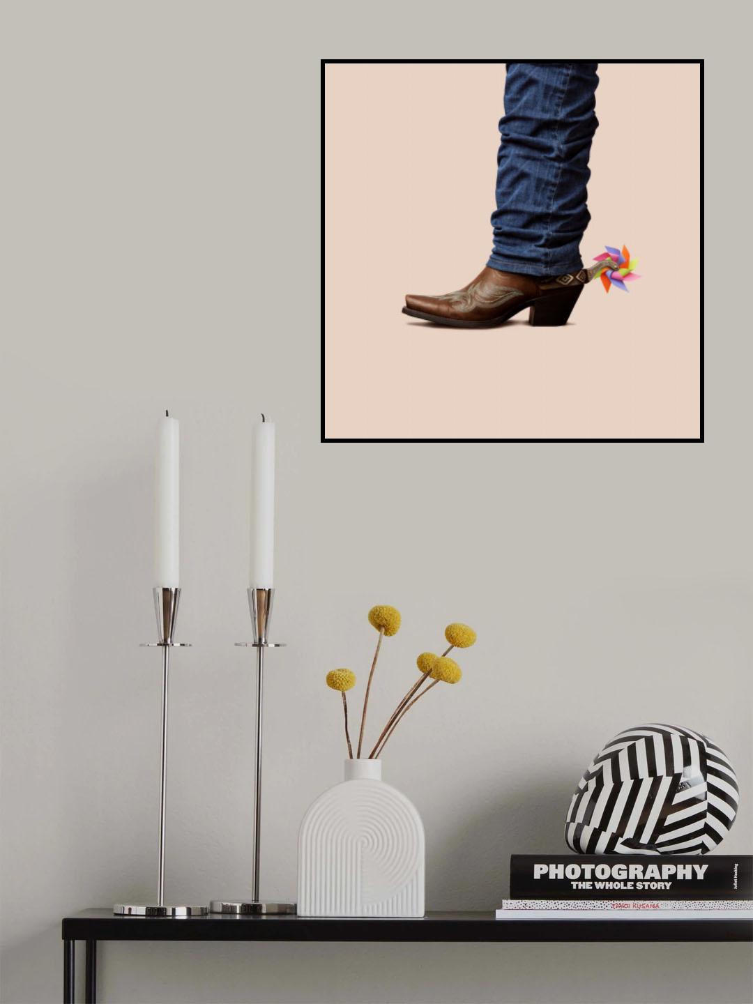 Not Serious Cowboy Poster och Canvastavla