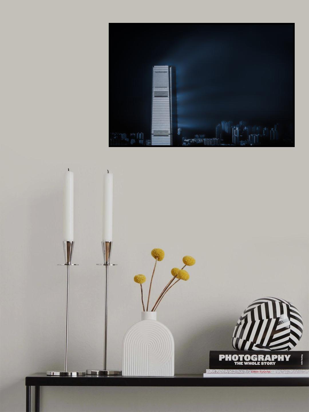 Blue stroke Poster och Canvastavla