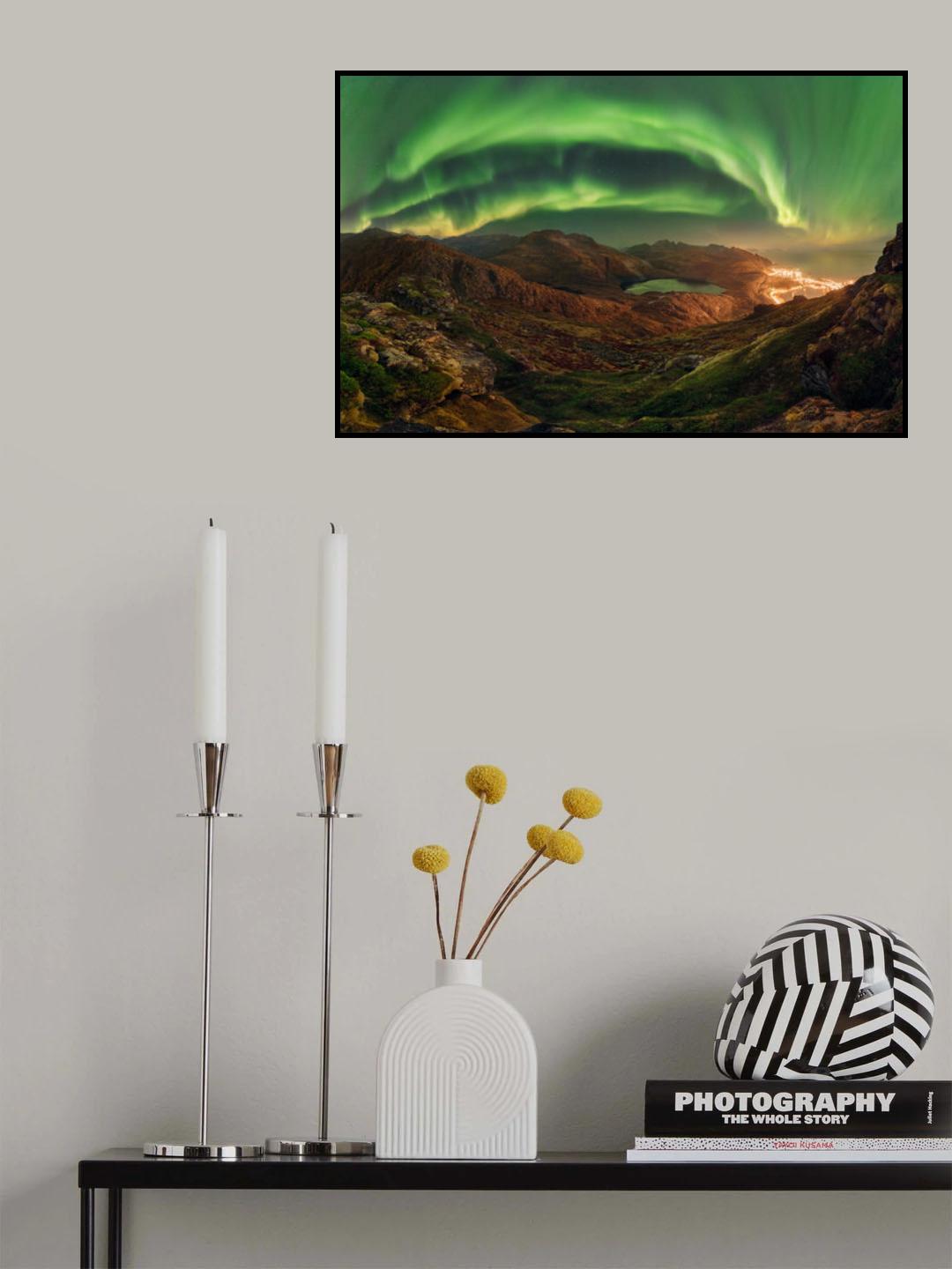 Green Bow Poster och Canvastavla