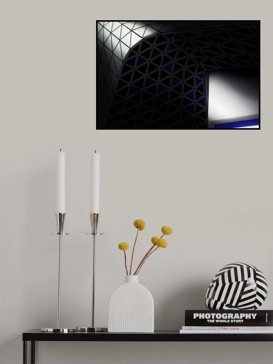 Mentis blue Poster och Canvastavla