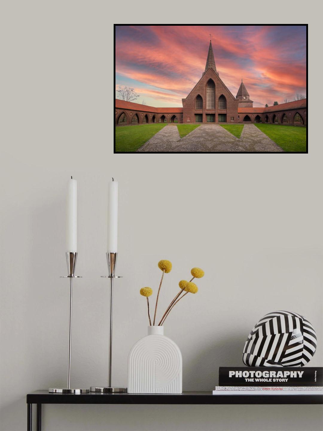 Sint-Theodarduskerk - Beringen-Mijn (BE) Poster och Canvastavla