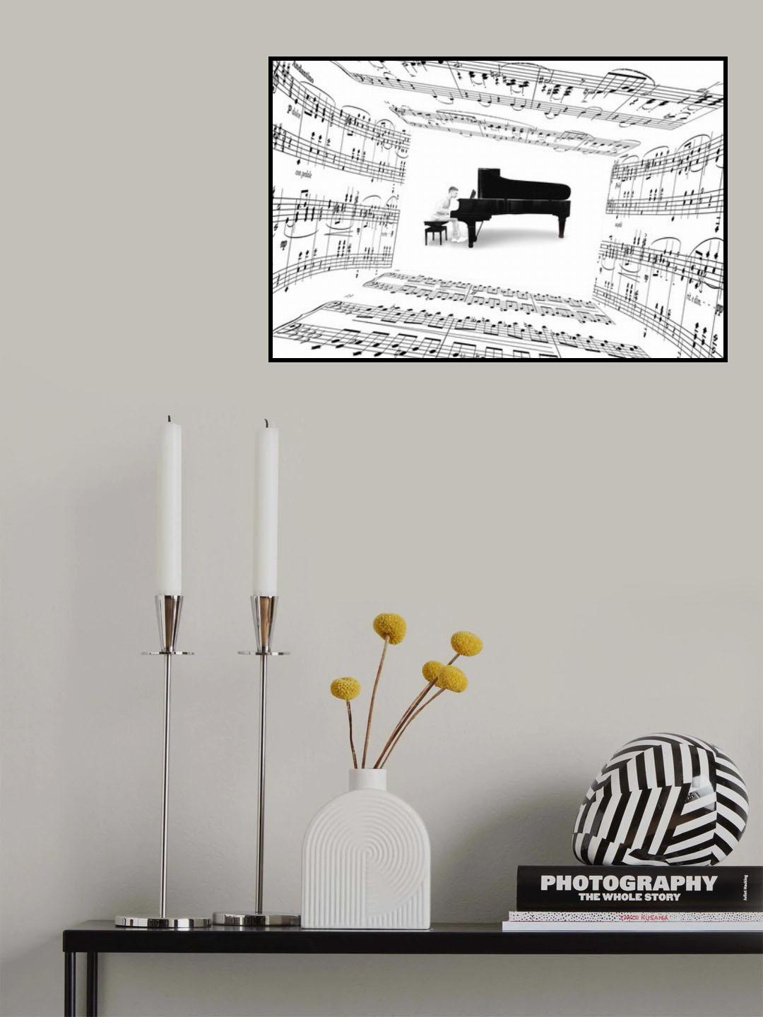 piano player Poster och Canvastavla