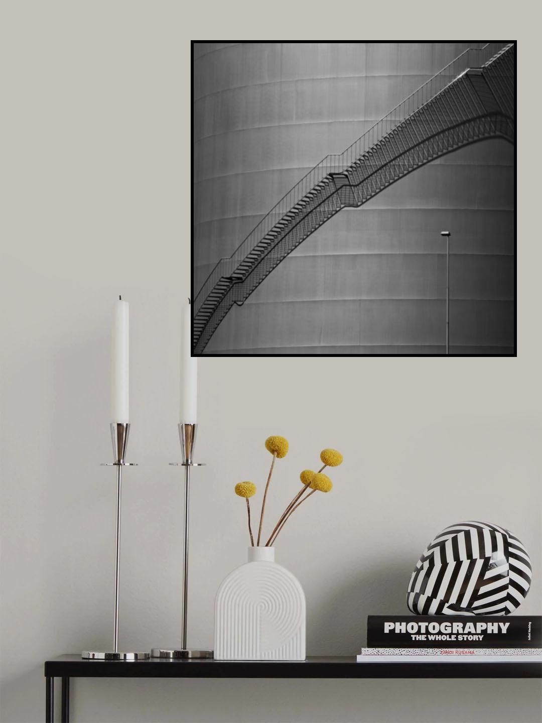 Stair and its Shadows Poster och Canvastavla