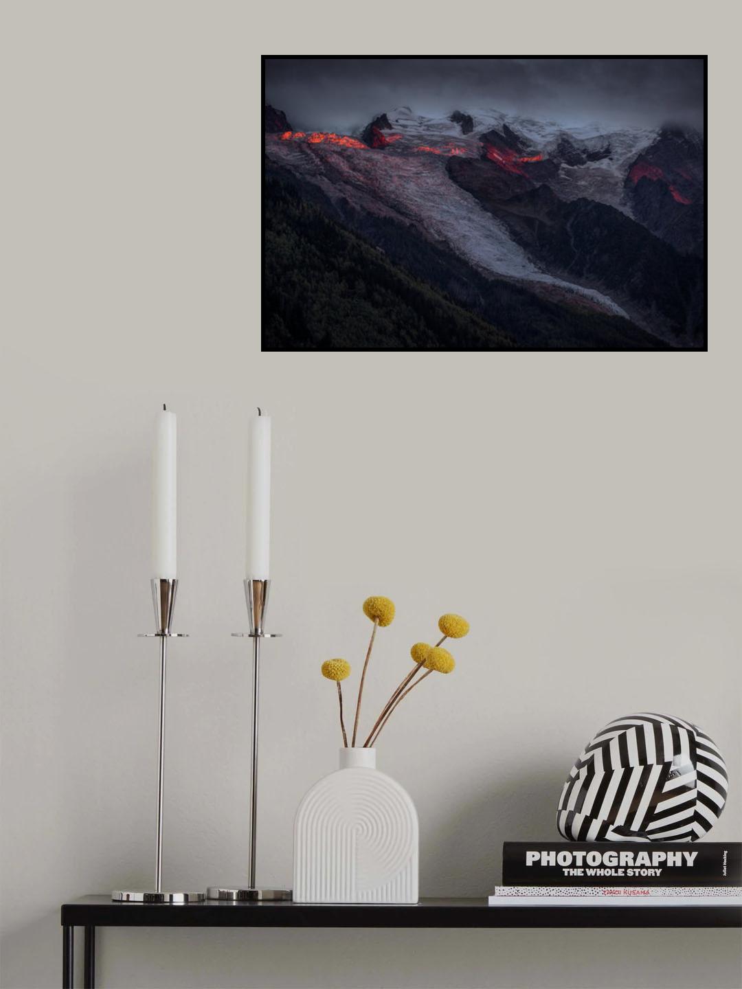 When ice comes from the fire Poster och Canvastavla