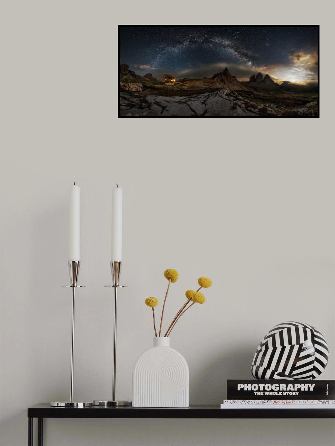 Galaxy Dolomites Poster och Canvastavla