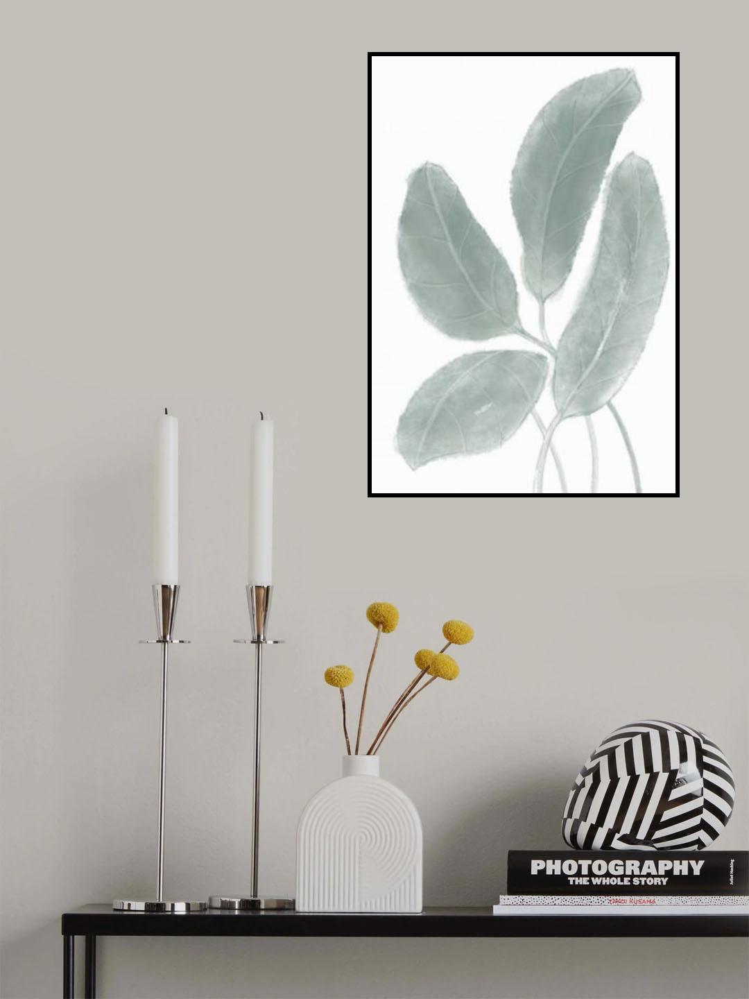 Leaves Watercolor 02 Poster och Canvastavla