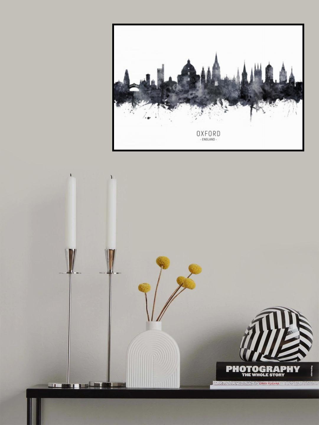 Oxford England Skyline Poster och Canvastavla