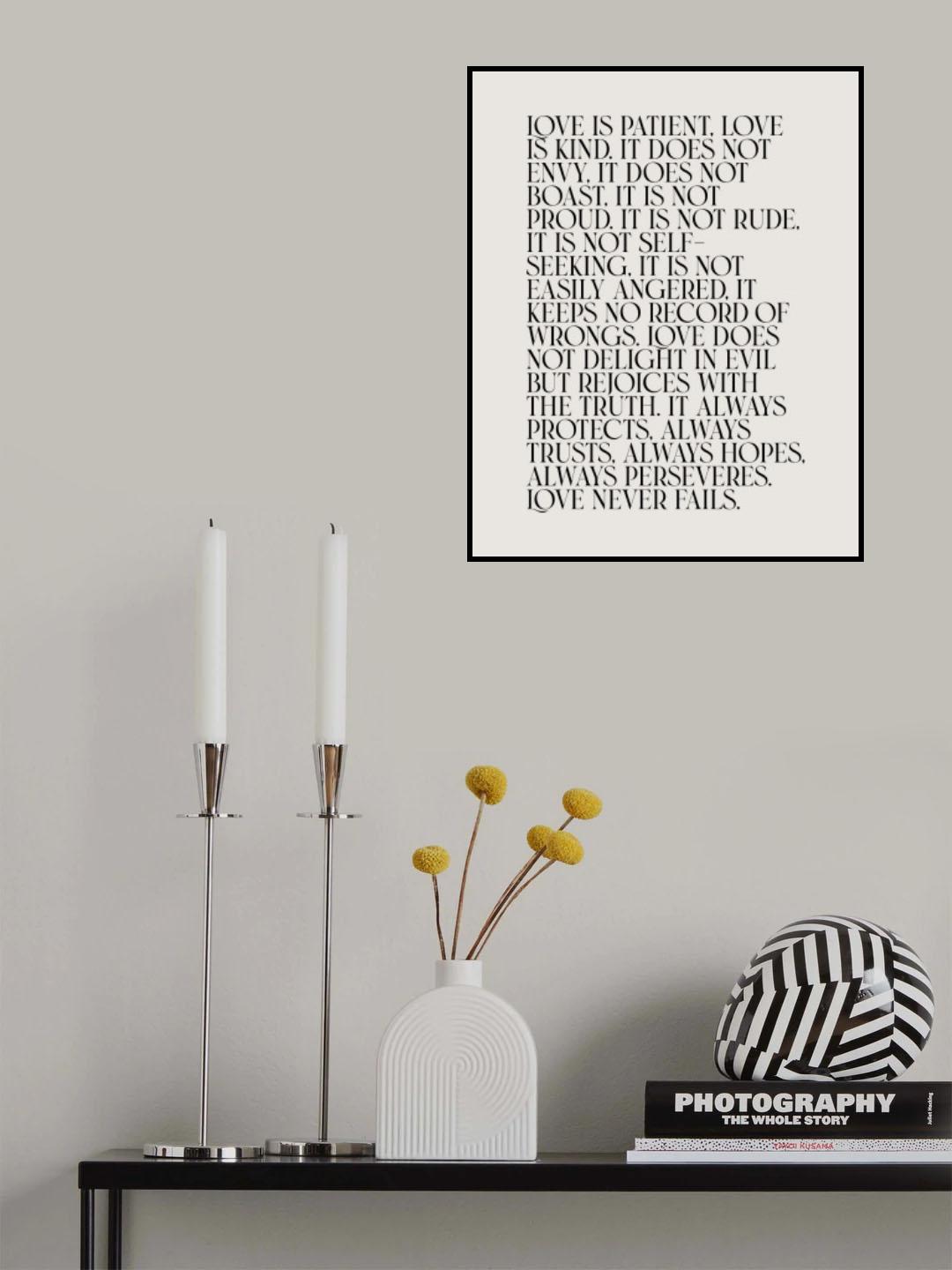 Love Is Poster och Canvastavla