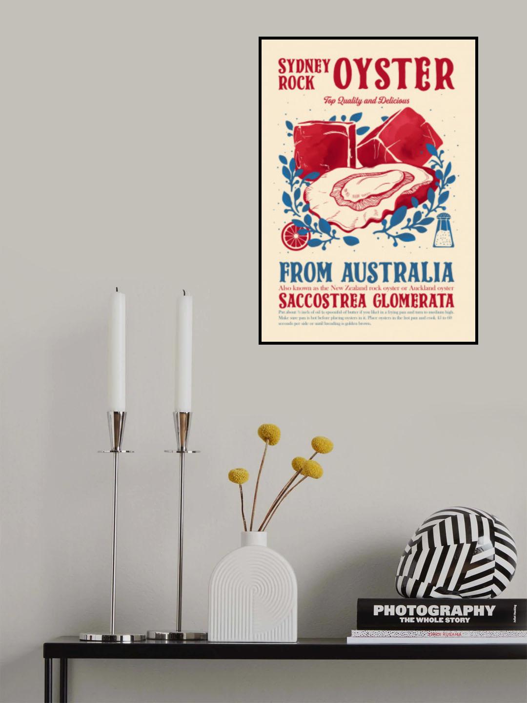 Oyster kitchen decor Poster
