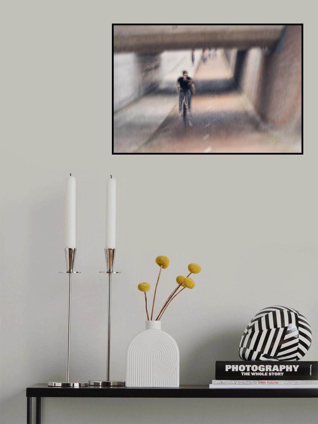 The cyclist Poster och Canvastavla