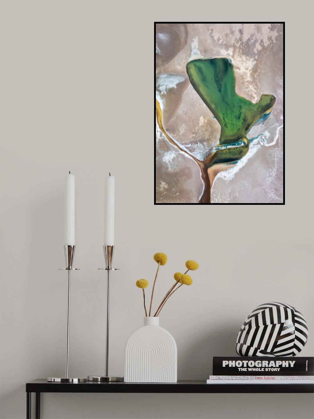 Green salt pond Poster och Canvastavla