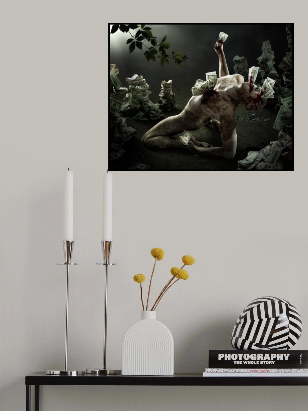 Greed Poster och Canvastavla