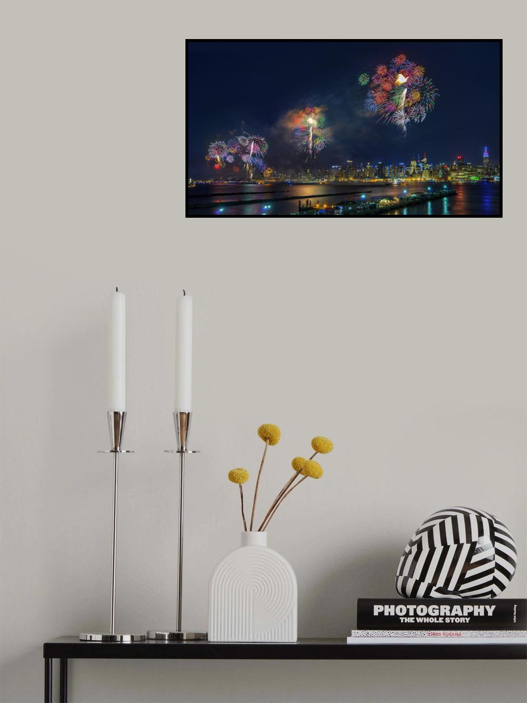 Celebration of Independence Day in NYC Poster och Canvastavla