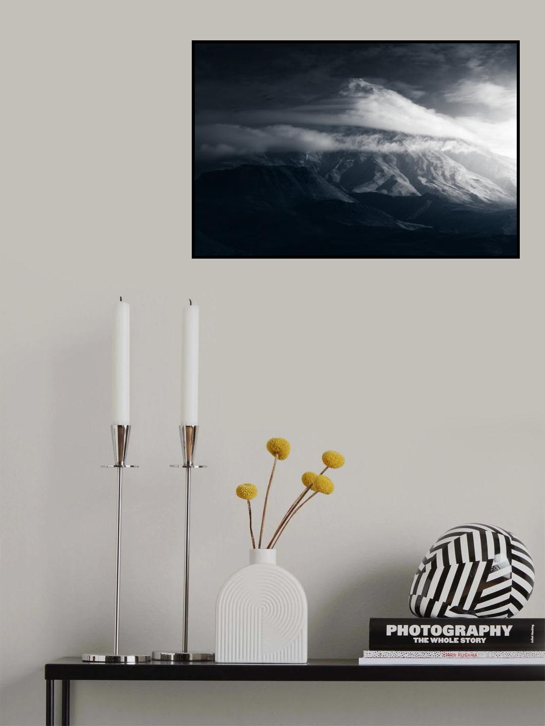 Mount Damavand at Dawn Poster och Canvastavla