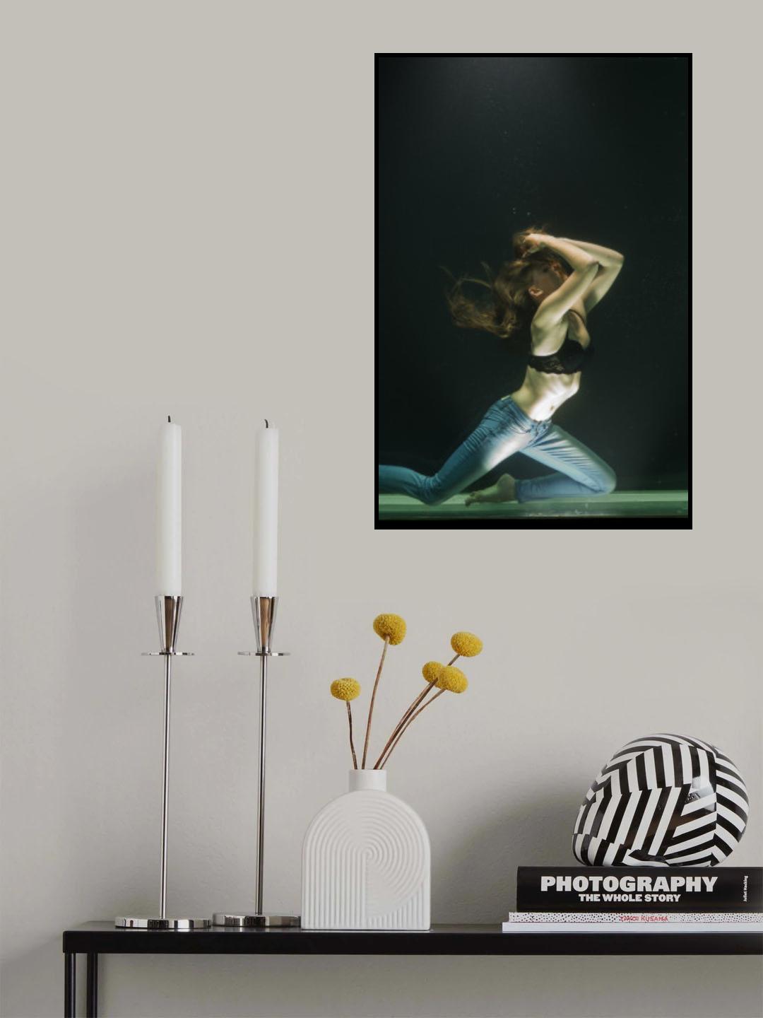 underwater artistic portrait shooting Poster och Canvastavla