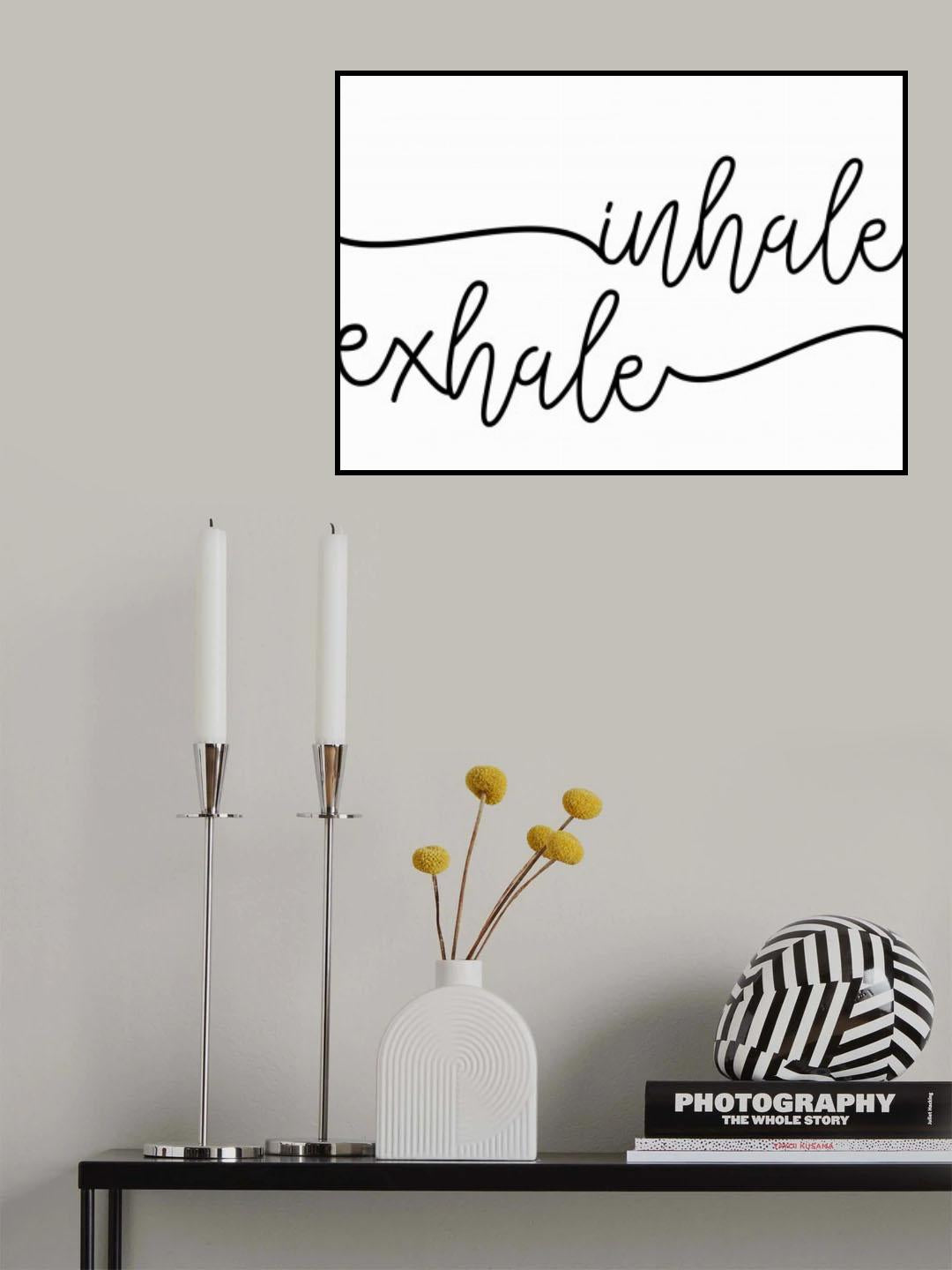 Inhale x Exhale Poster och Canvastavla