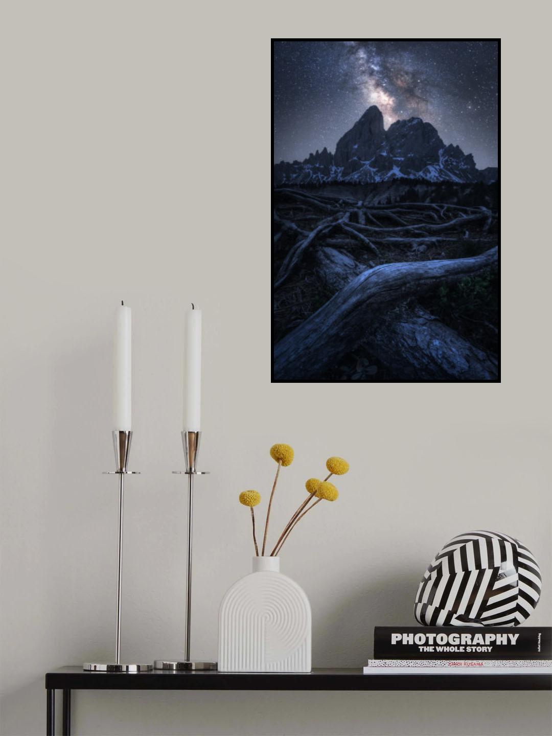 A Night in the Alps Poster och Canvastavla