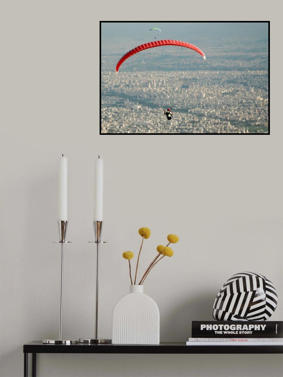 paraglider Poster och Canvastavla