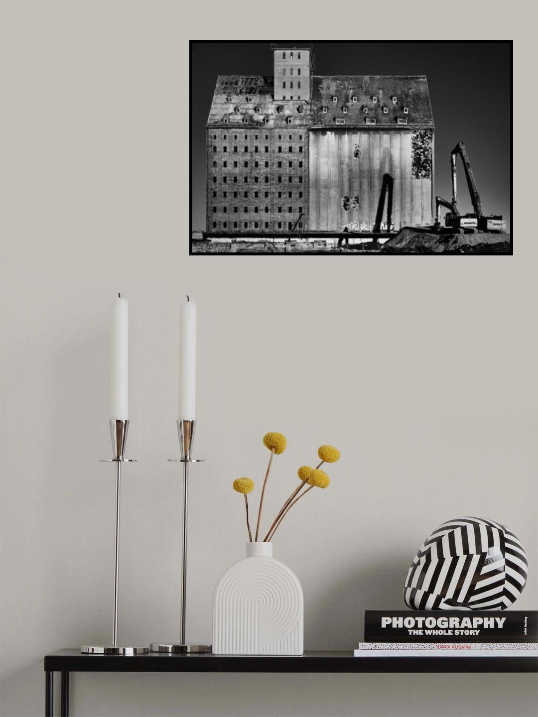 Sunrise at the Building Site /2 Poster och Canvastavla