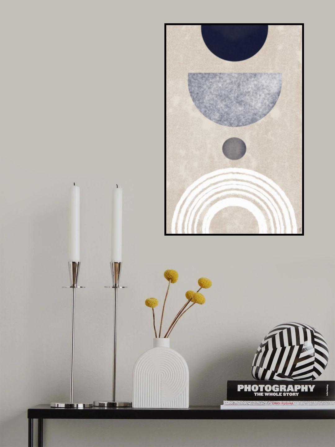 Abstract Cirles Poster och Canvastavla