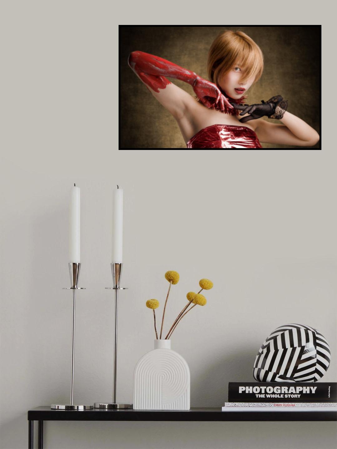 Red Hand Poster och Canvastavla