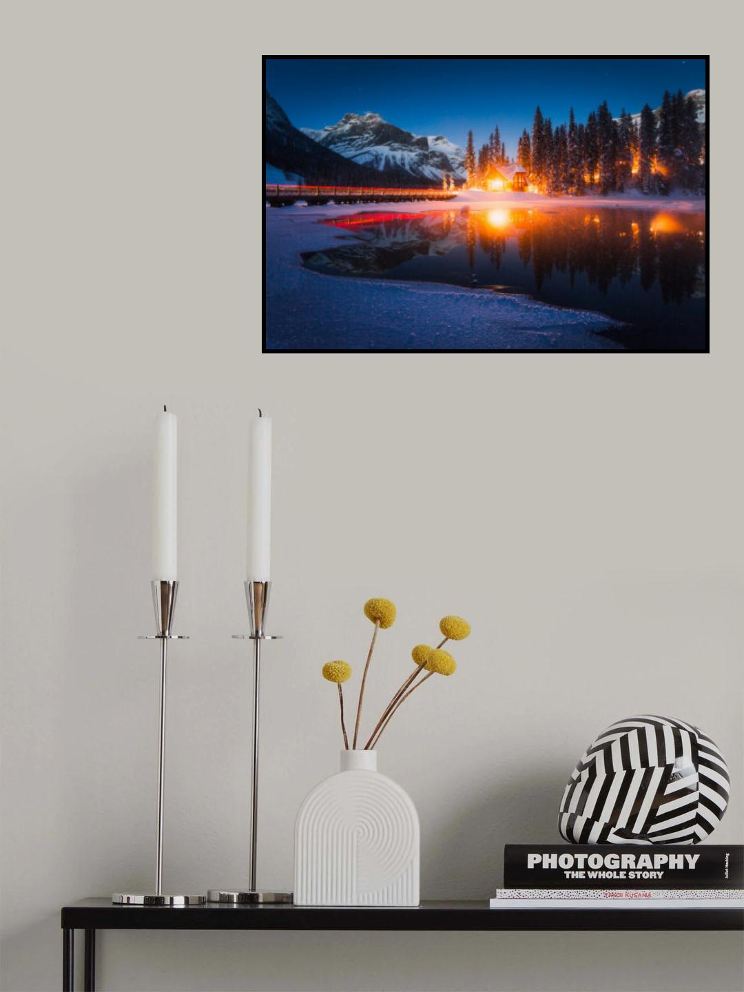 Winter Lights Poster och Canvastavla