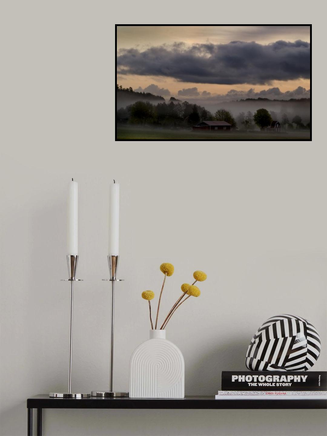 Landscape view from Hölö Poster och Canvastavla