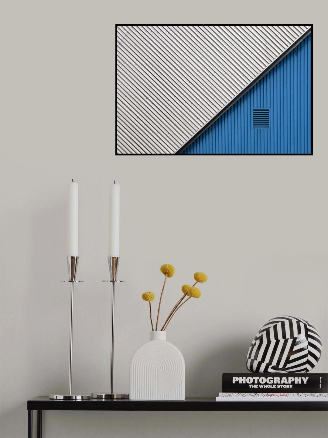 In the blue corner Poster och Canvastavla