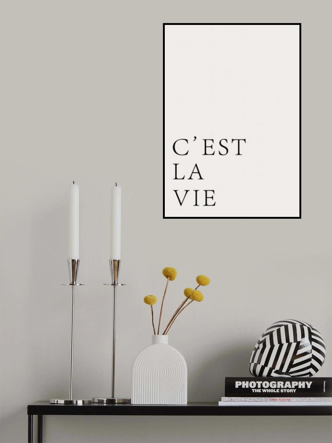 C'est La Vie Poster och Canvastavla