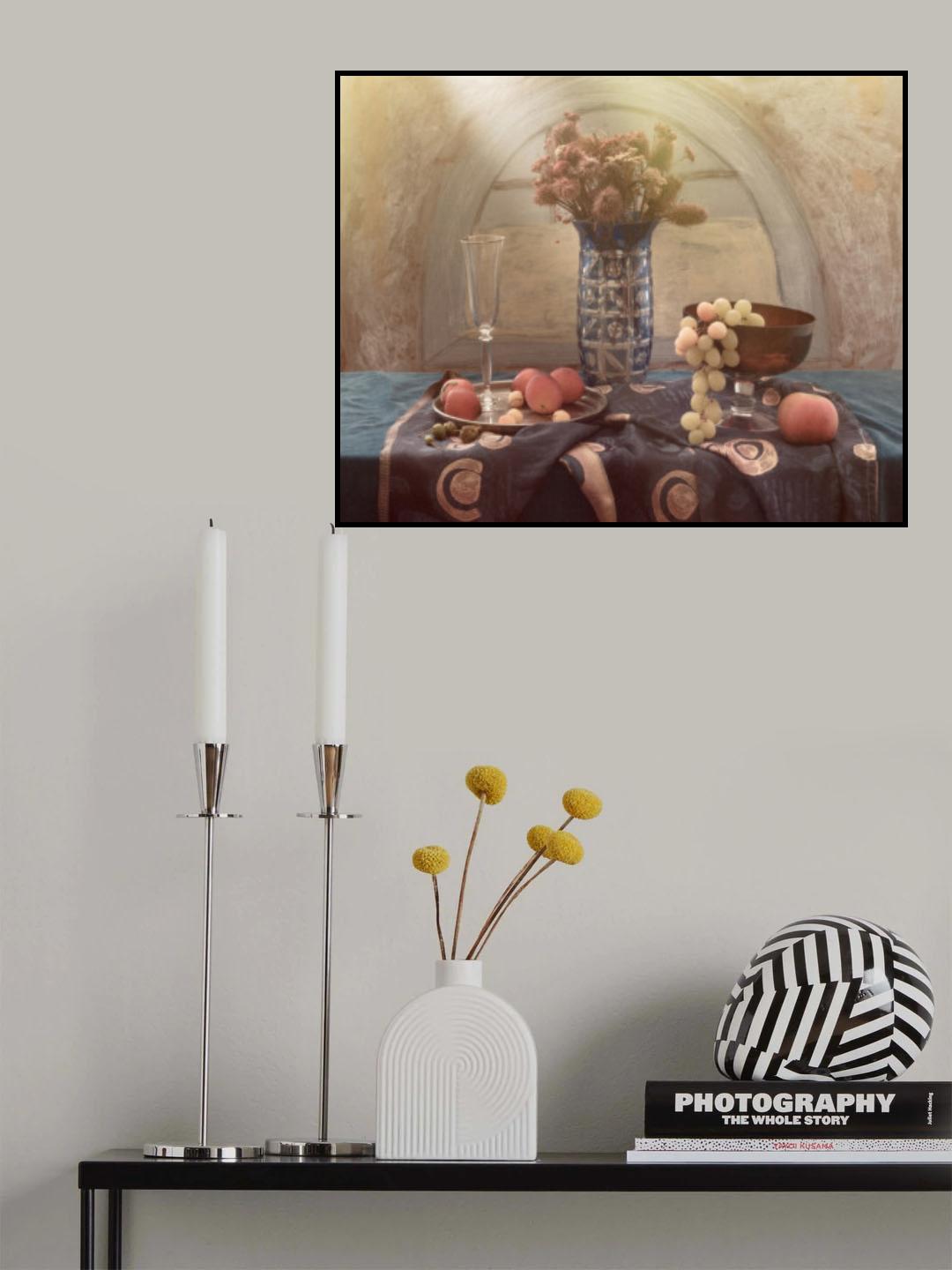 Still Life with Grapes Poster och Canvastavla