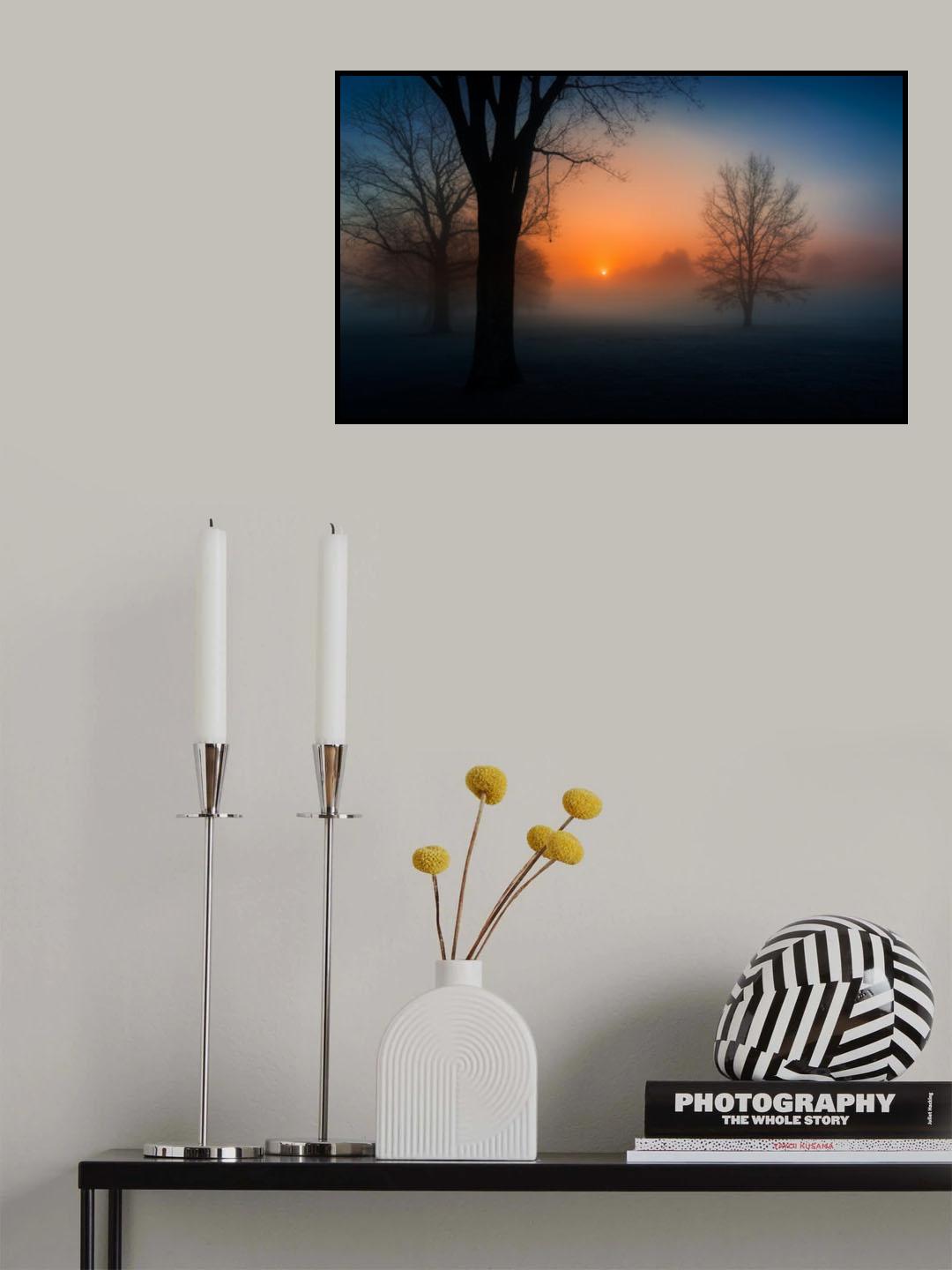 Foggy sunrise Poster och Canvastavla