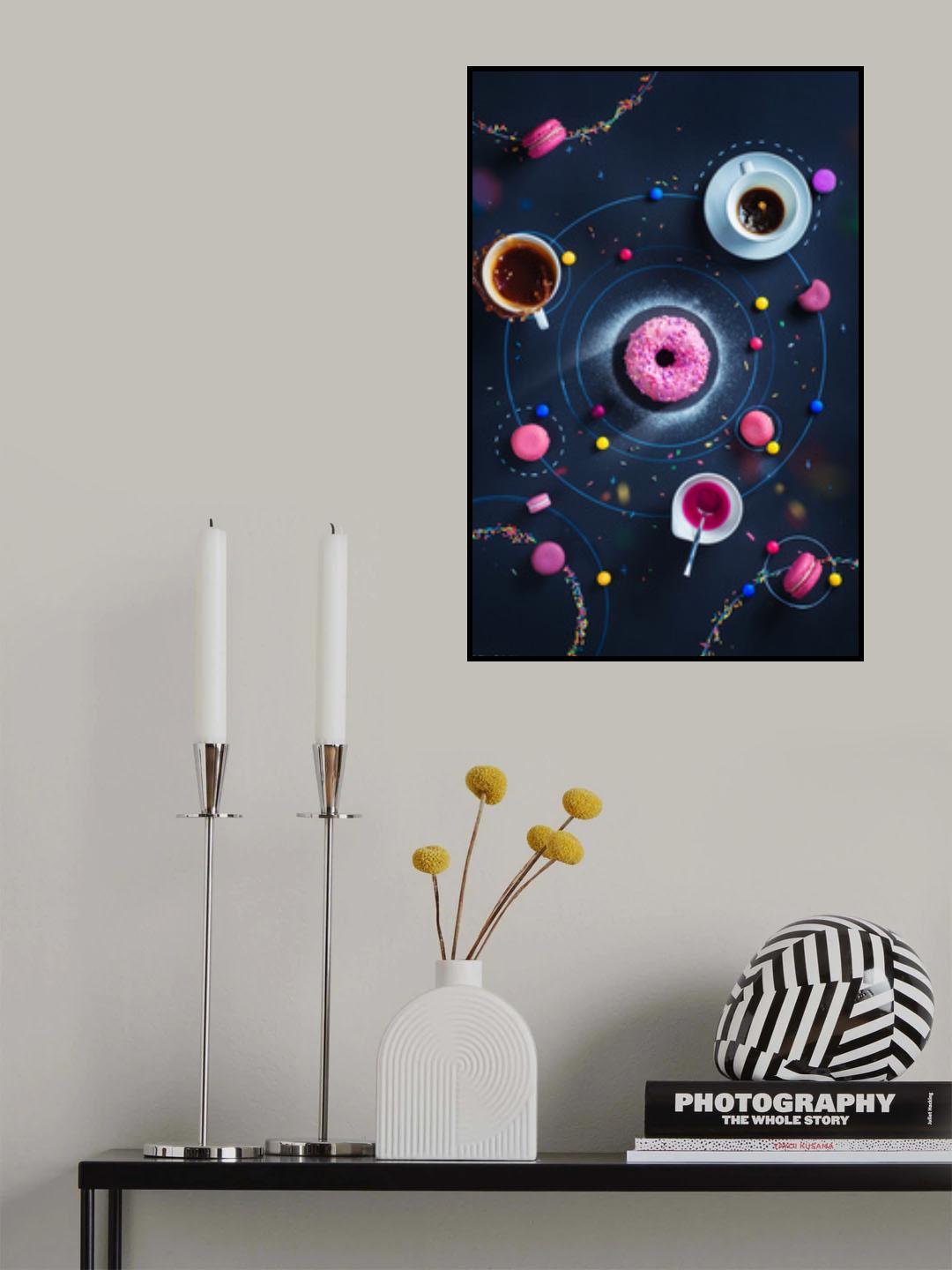 Space Donut Poster och Canvastavla