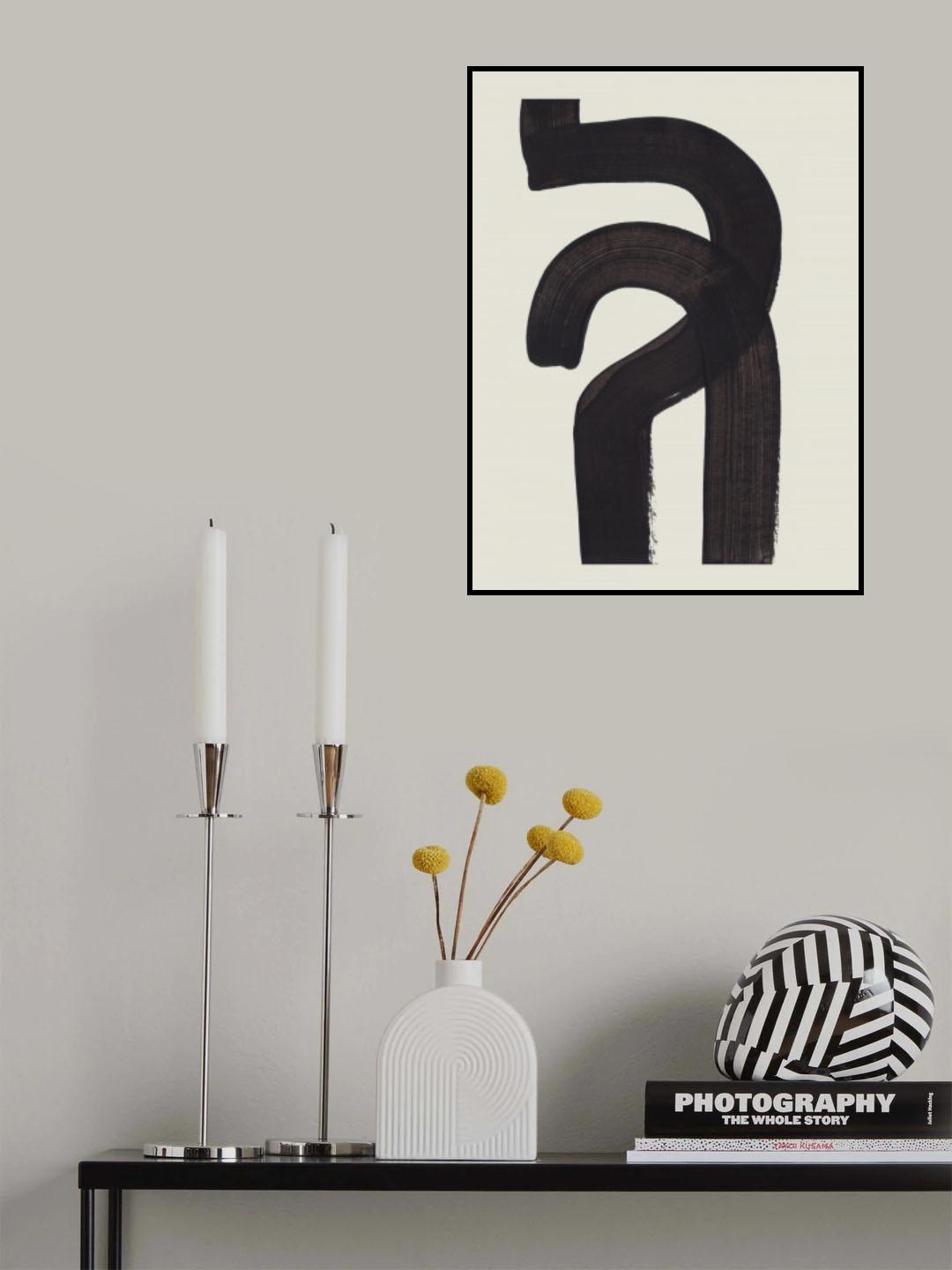 Ink Motif 39 Poster och Canvastavla