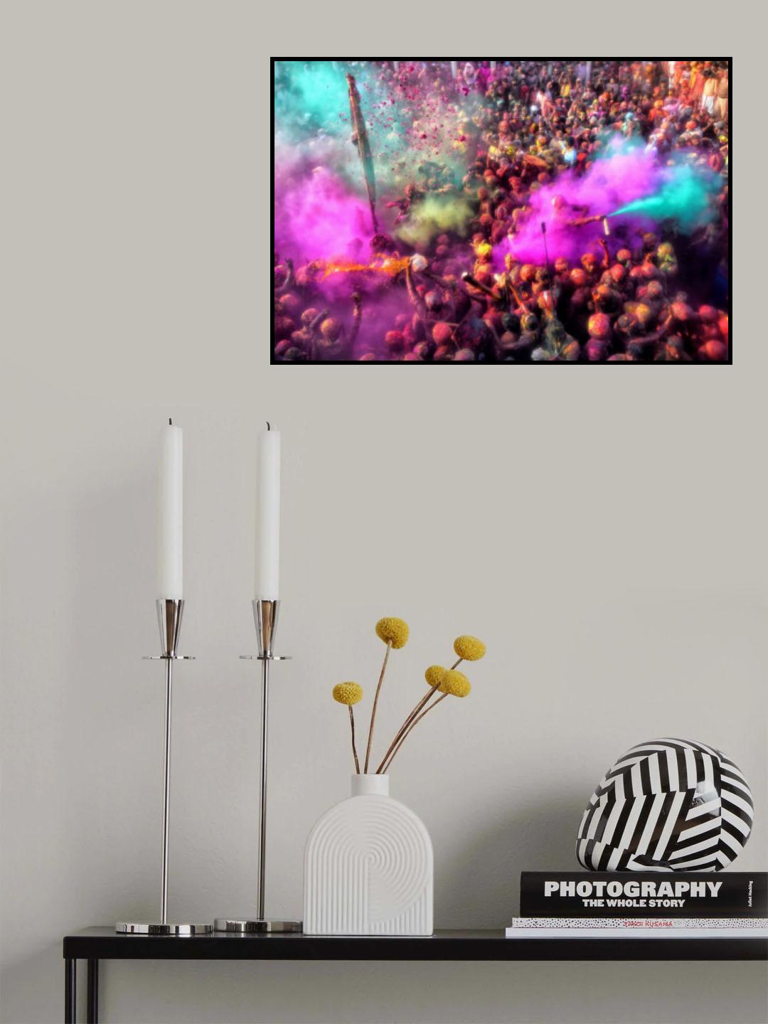 Holi Blast 8 Poster och Canvastavla