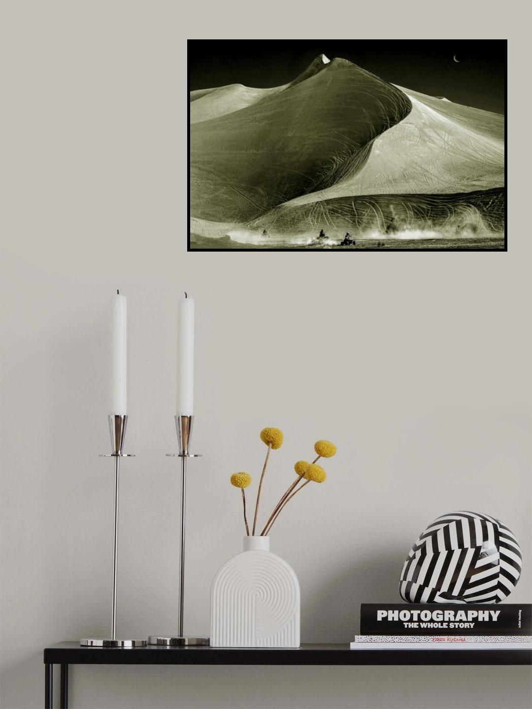 Racing at Big Dunes Poster och Canvastavla