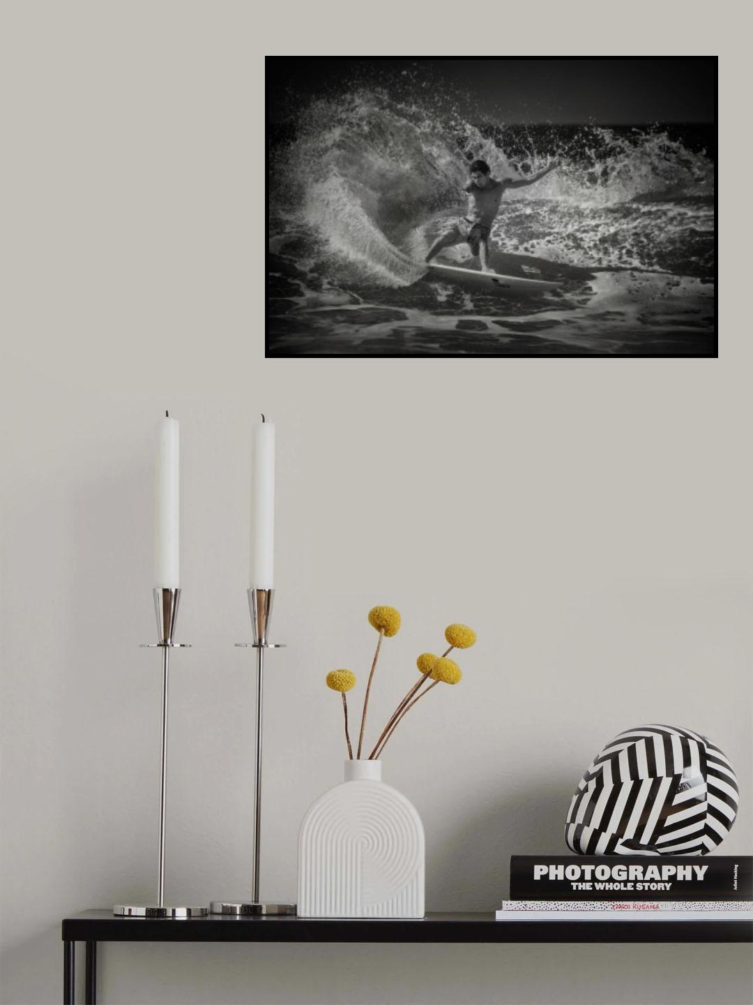 Bottom Turn Poster och Canvastavla