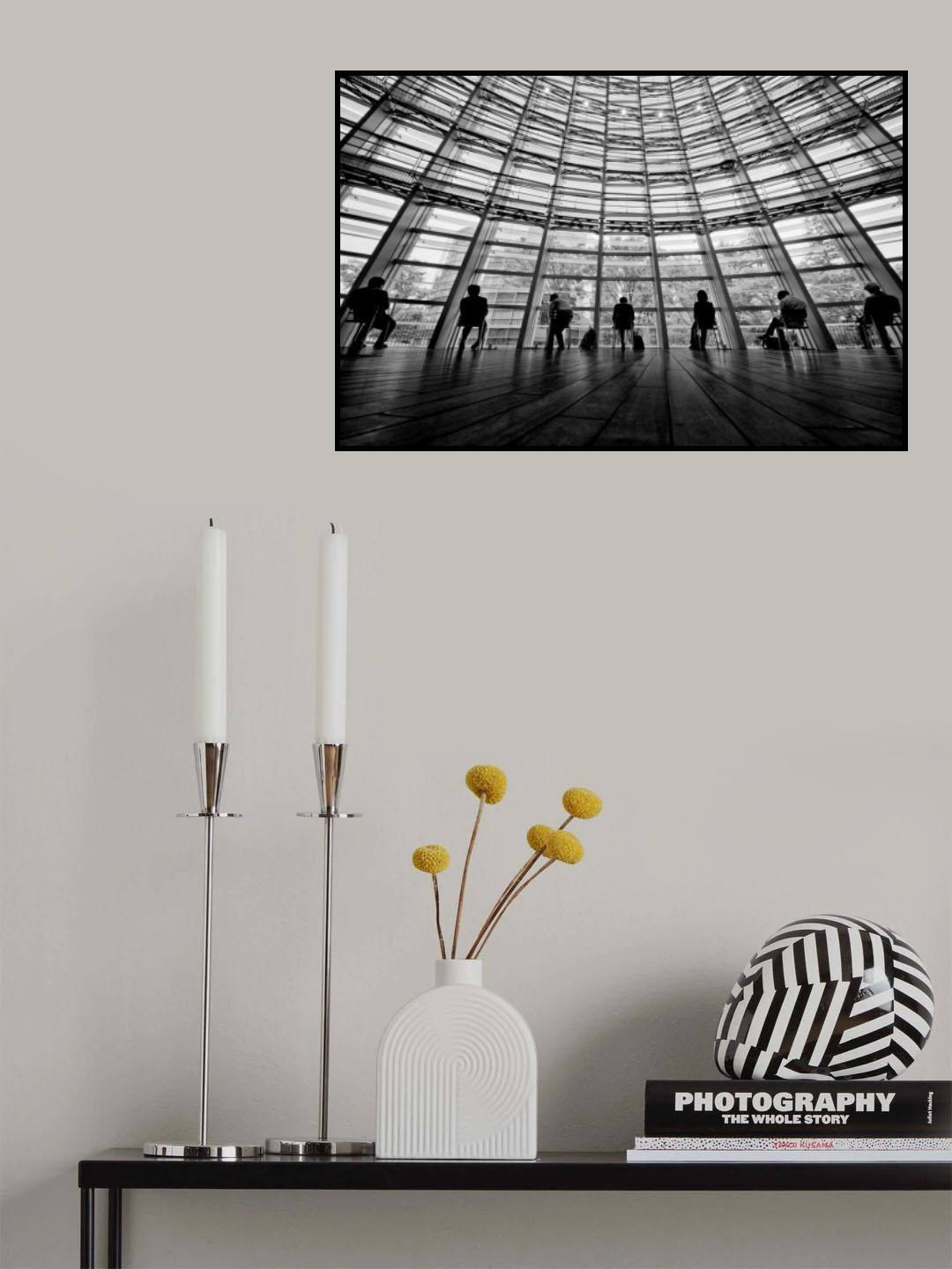Seven persons of an art museum Poster och Canvastavla