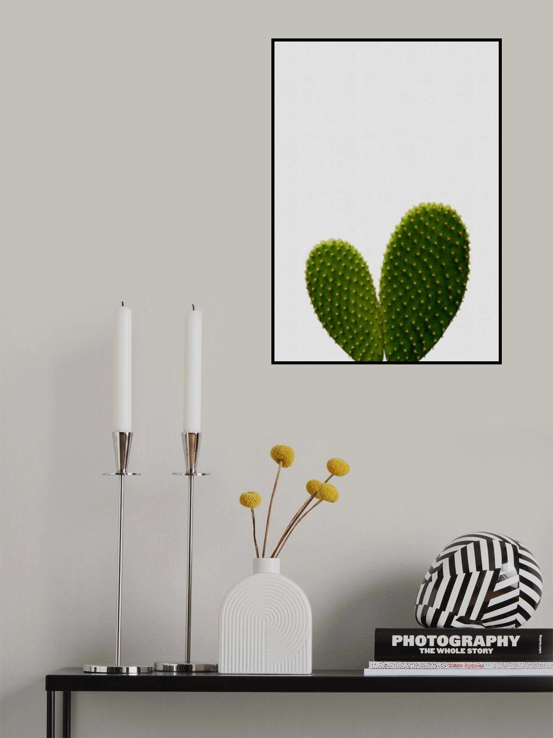 Heart Cactus Poster och Canvastavla